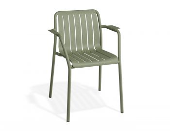Roku Outdoor Armchair Matt Eucalyptus Green By Bent Design image