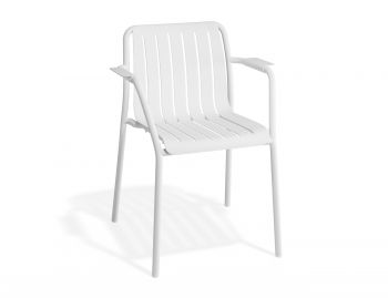 Roku Outdoor Armchair Matt White by Bent Design image