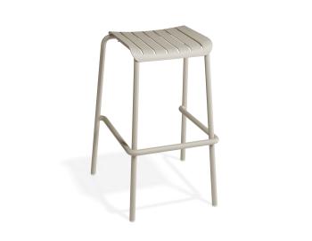 Roku Outdoor Backless Bar Stool Matt latte By Bent Design  image
