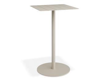 Roku Outdoor High Bar Square Table Matt Latte by Bent Design image
