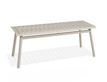 Roku Outdoor Bench 120cm Matte Latte by Bent Design image