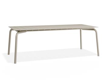 Roku Outdoor Dining Table 220cm in Matte Latte by Bent Design image