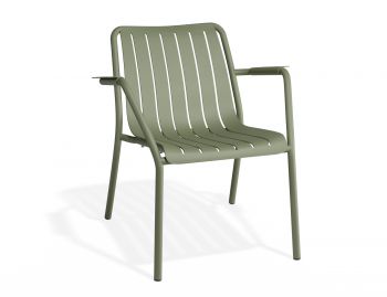 Roku Outdoor Lounge Chair Matt Eucalyptus Green By Bent Design image