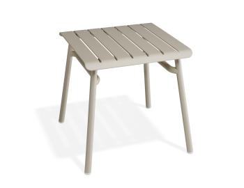 Roku Outdoor Low Stool Footrest Matt Latte By Bent Design image