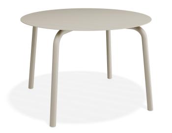 Roku Round Outdoor Dining Table 120cm in Matte Latte by Bent Design image