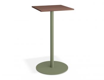 Roku High Bar Outdoor Spotted Gum Table Matte Green by Bent Design image