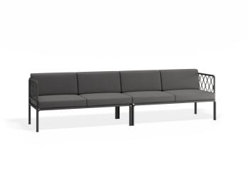 Seville Charcoal Outdoor 4 Seater Sofa by Bent Design image