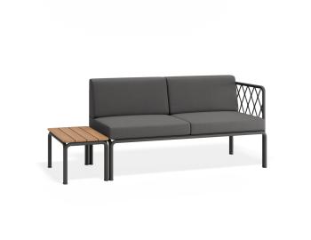 Seville Config F - Charcoal Outdoor 2 Seater Sofa by Bent Design image