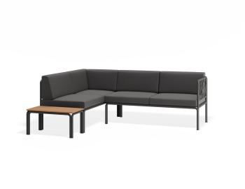 Seville Config H - Charcoal Outdoor Corner Sofa by Bent Design image