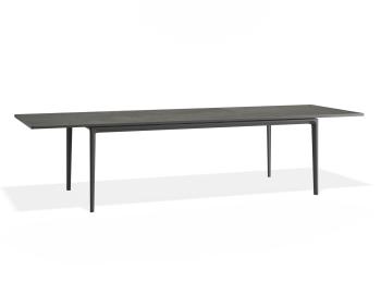 Arken Outdoor Extendable Table 220-320cm Matt Charcoal with Basalt Ceramic Top by Bent Design image