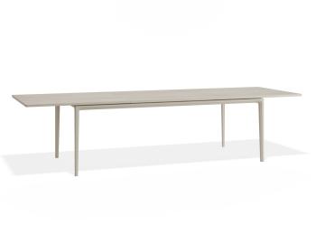 Arken Outdoor Extendable Table 220-320cm Matt Latte with Dune Ceramic Top by Bent Design image