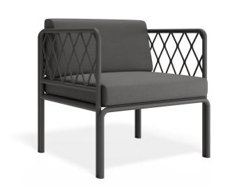 Seville Charcoal Outdoor Lounge Chair by Bent Design image
