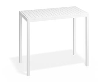 Halki Outdoor High Bar Table Matt White 125cm x 65cm by Bent Design image
