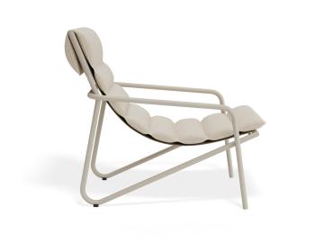 Paloma Latte Outdoor Lounge Chair by Bent Design image