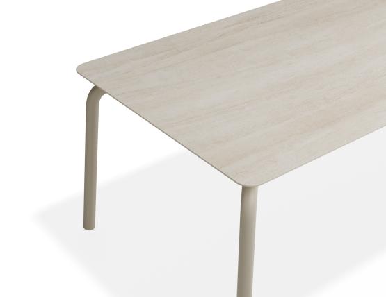 P 4 Roku Diningtable 220x100 Dune Latte