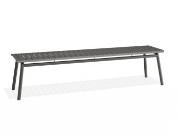 Roku Outdoor Bench 190cm Matte Charcoal by Bent Design image