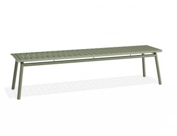 Roku Outdoor Bench 190cm Matte Eucalyptus Green by Bent Design image