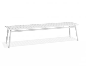 Roku Outdoor Bench 190cm Matte White by Bent Design image