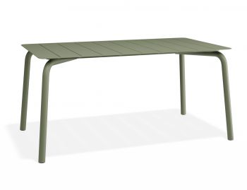 Roku Outdoor Dining Table 160cm in Matte Eucalyptus Green by Bent Design image