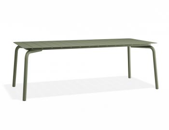 Roku Outdoor Dining Table 220cm in Matte Eucalyptus Green by Bent Design image