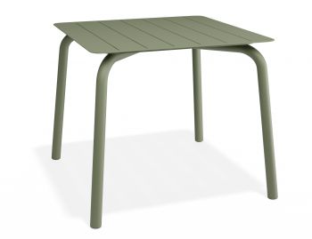 Roku Outdoor Dining Table 90cm in Matte Eucalyptus Green by Bent Design image