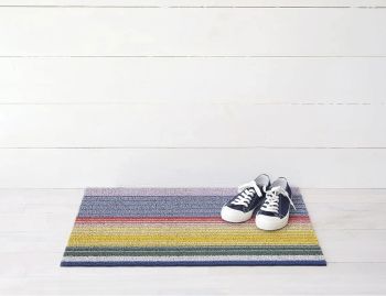 Shag Pop Stripe Multi In/Outdoor Floor Mat by Chilewich image