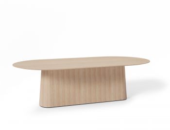 P.O.V. Table 466 Oval - 130x260cm / Solid European Oak Top / Natural Base image