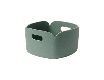 Dusty Green Restore Basket Square by Mika Tolvanen for Muuto image