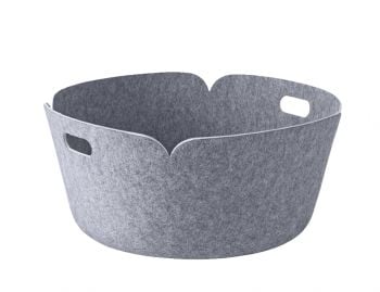 Grey Restore Round Basket by Mika Tolvanen for Muuto image