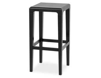Rioja Black Beechwood Kitchen Stool by Lounge Design Group for TON image