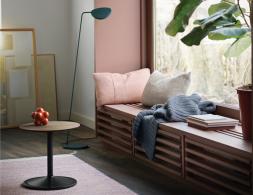 Soft Table Range 41x40 Dk Brown Insitu