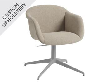 Fiber Soft Armchair Upholstered with a Return Swivel Base by Iskos Berlin Muuto image