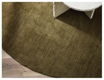 Sandringham Round Floor Rug Moss by Baya image